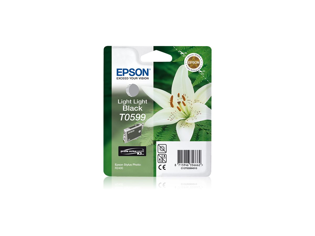 Epson Singlepack Light Light Black T0599 UltraChrome K3