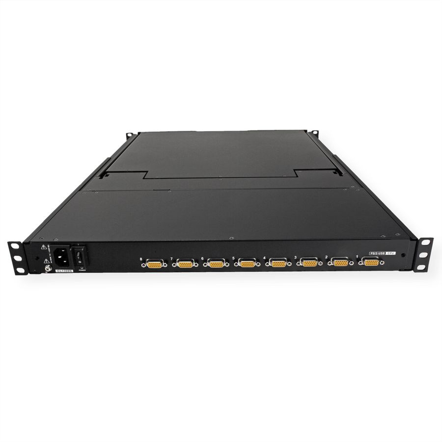 ATEN CL1308N KVM-Switch, 48cm TFT, VGA, PS/2-USB, 8 Port, CH-Layout