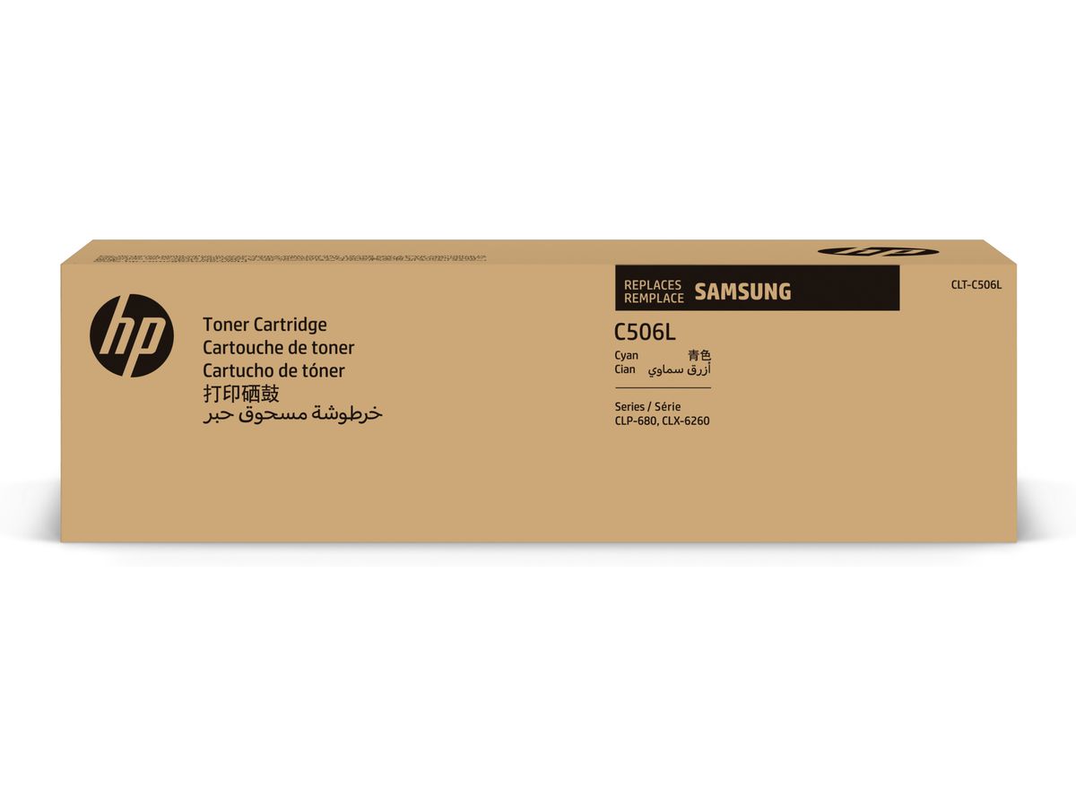 Samsung CLT-C506L Cyan Original Tonerkartusche mit hoher Reichweite