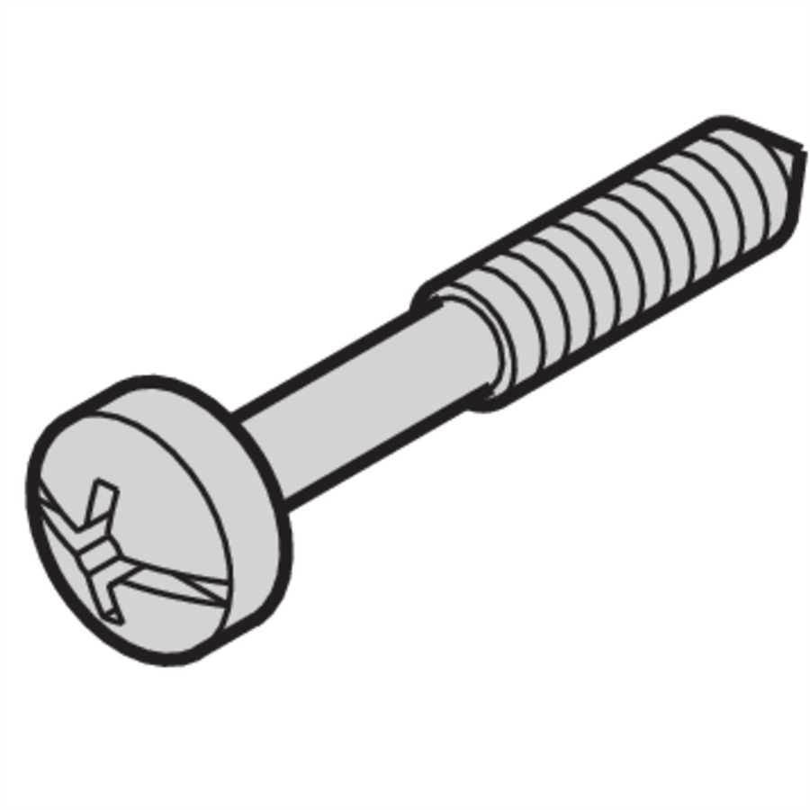 Vis à collerette de SCHROFF, cruciforme, M2.5 x 12.3 mm, acier noir, 100 pièces