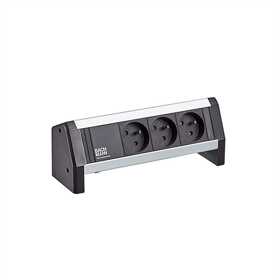 BACHMANN DESK 3xUTE 35° schwarz Ein-Ausgang:GST18
