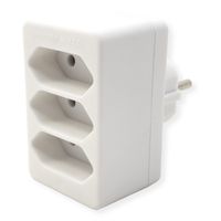 BACHMANN Multistecker 3xEuro, weiß 3x2,5A/230V