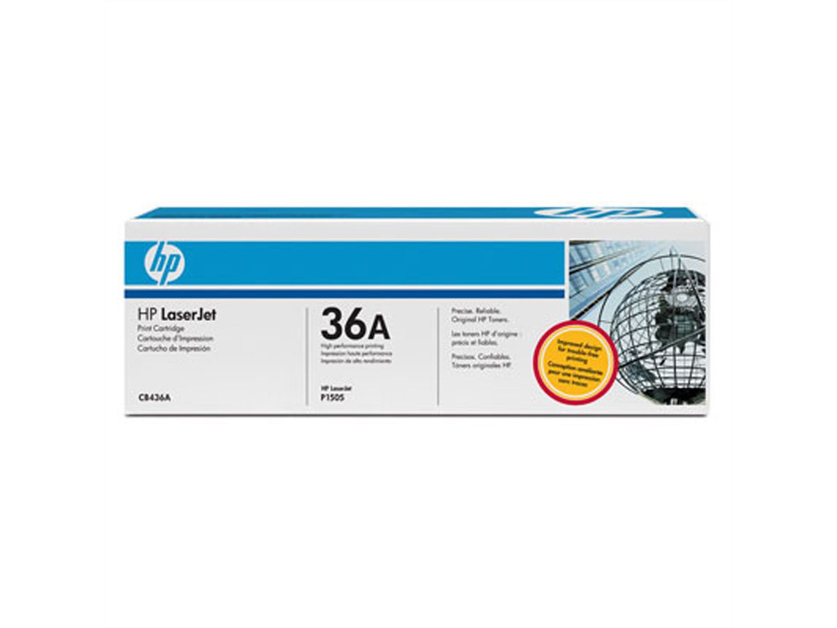 HP CB436A, Cartouche Toner noire, env. 2.000 p.