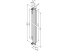 SCHROFF AdvancedTCA Face avant, renforcée, avec charge de ressort pour IEA 8U, 6 HP, 1 mm