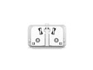 VALUE Chargeur de voyage USB avec prise UK/US/Euro, 2 ports, 1x QC3.0 A + 1x C (PD), 25W
