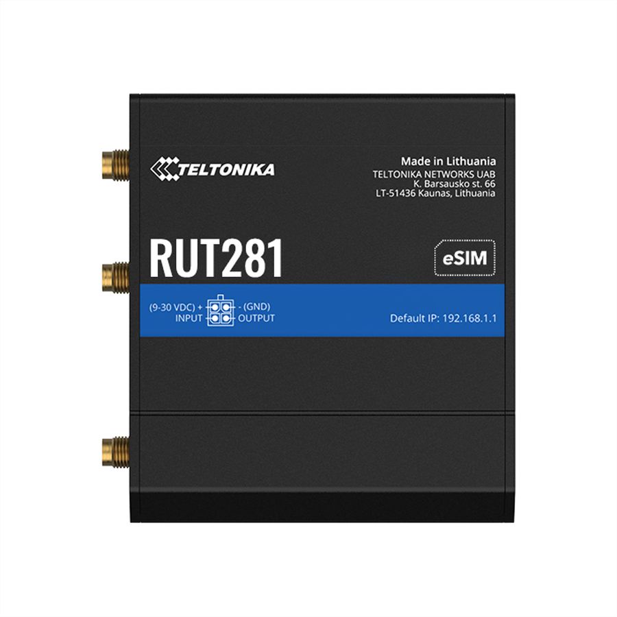 TELTONIKA RUT281 Routeur CAT4 LTE SIM & eSIM