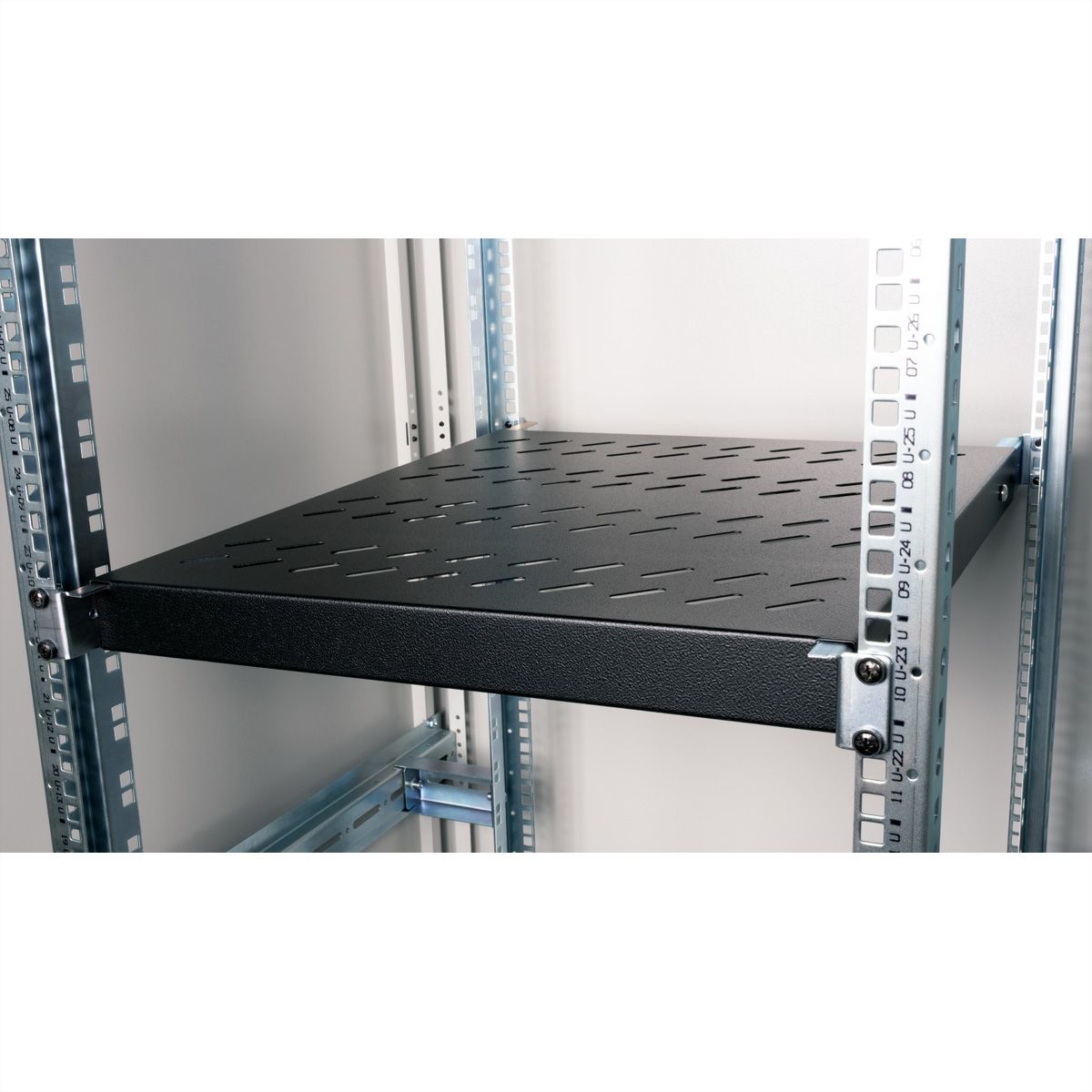 ROLINE 19" Etagère 1U, 500P 50 kg noir