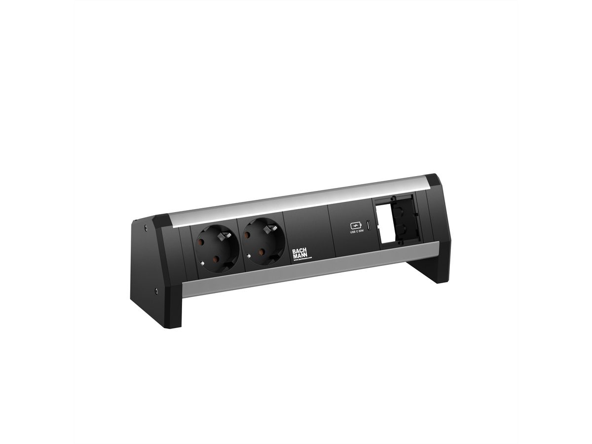 BACHMANN DESK 2x contact de protection USB C