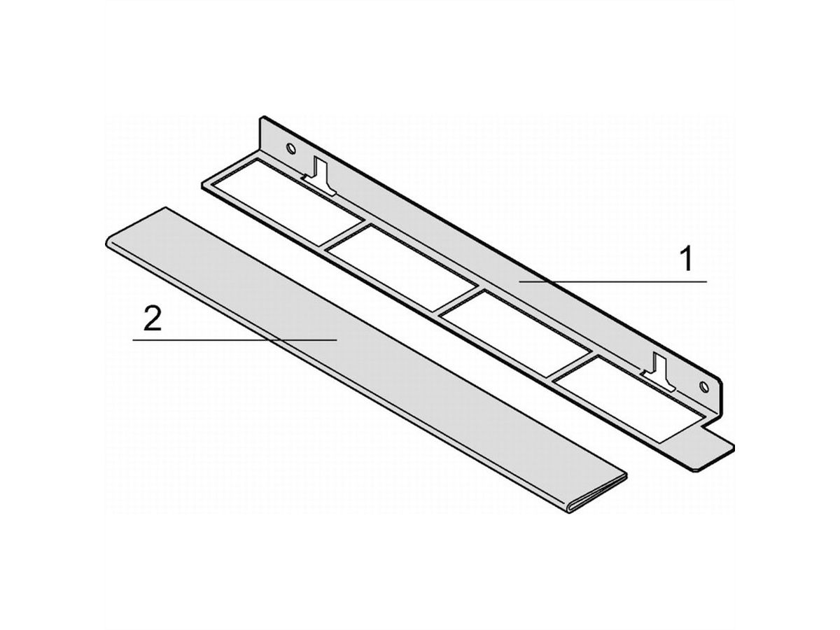 SCHROFF Luftleitblech für Filler-Module ECO mit starrem Griff - LUFTLEITBL.ECO FILLER FS 10X