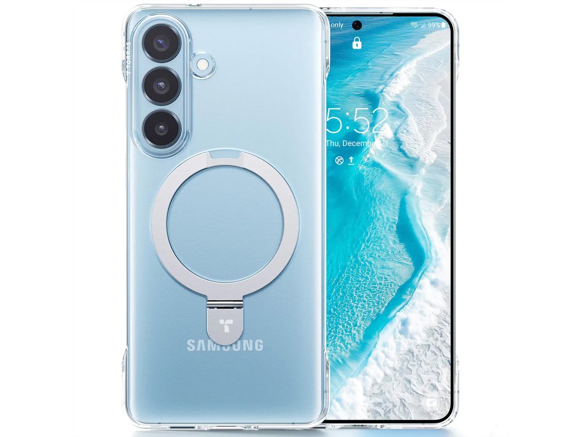 Torras Ostand Slim Schutzhülle Galaxy, S26, transparent