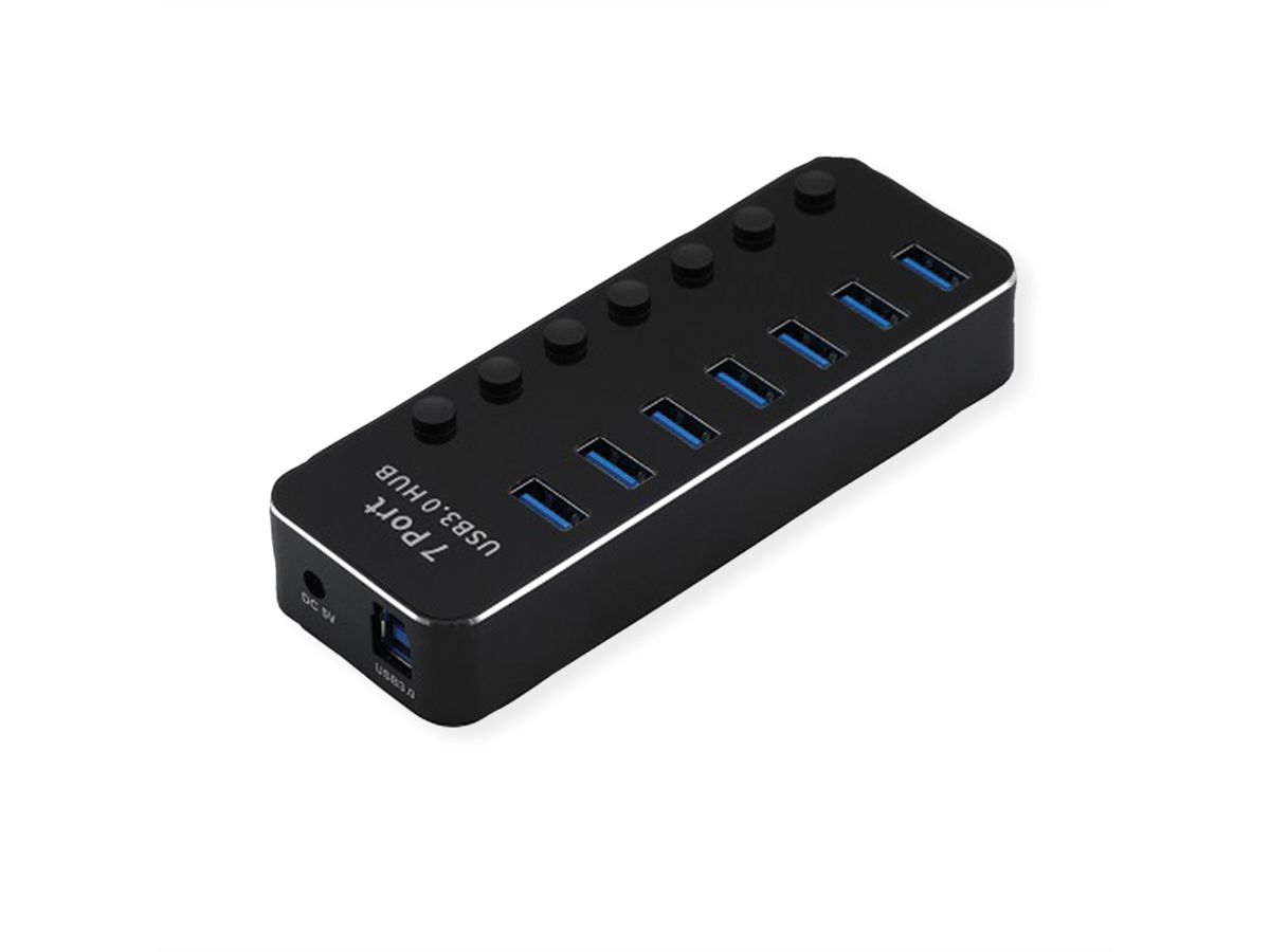 ROLINE Hub Notebook USB 3.2 Gen 1, 7 ports