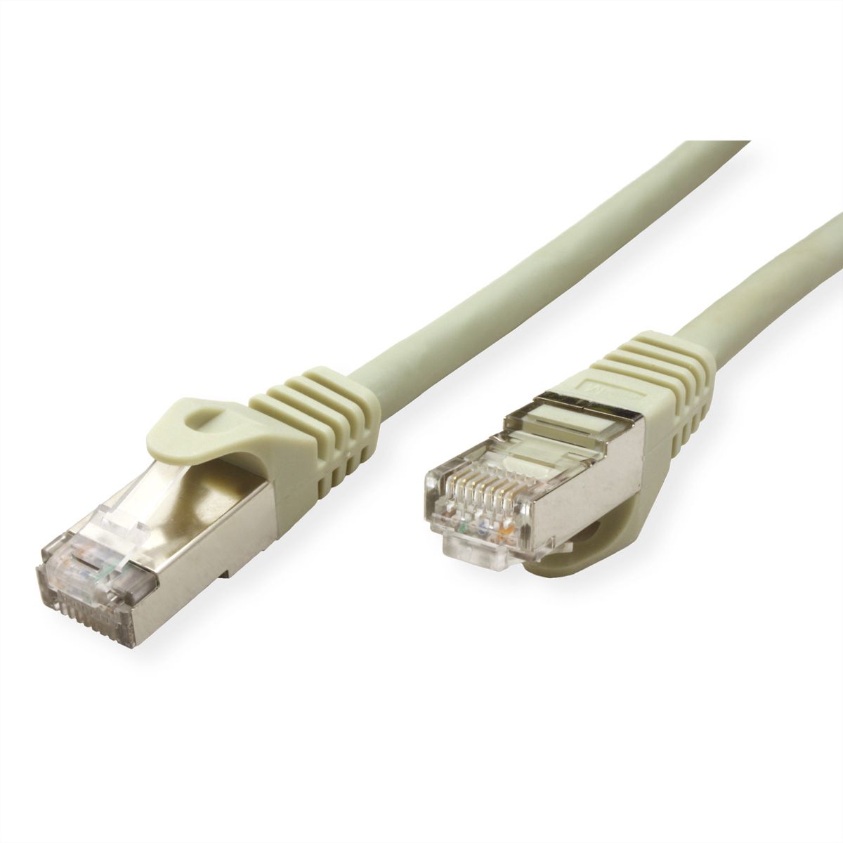 VALUE Patchkabel Cat.6A (Class EA) S/FTP (PiMF), Massivdraht, LSOH, grau, 20 m