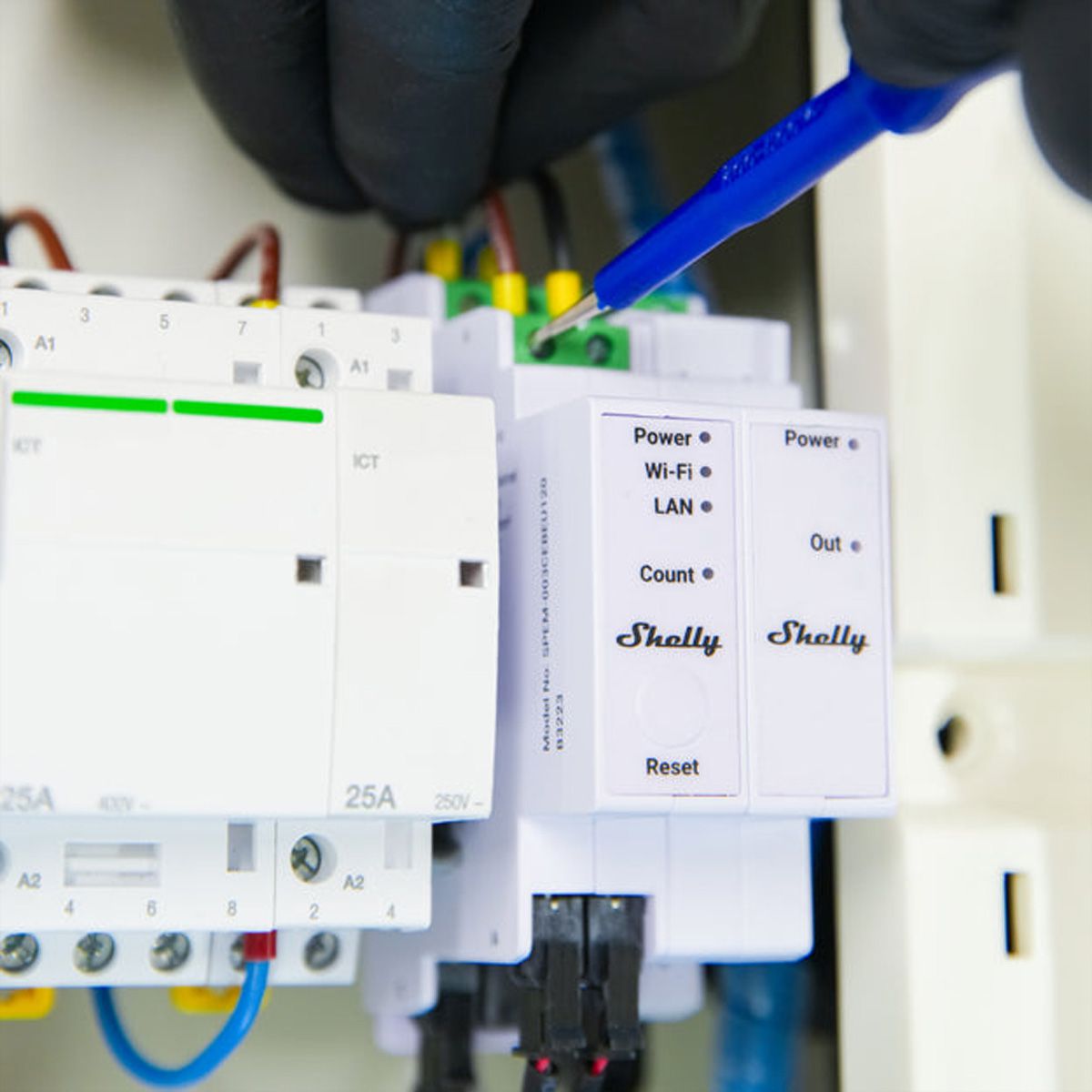 Shelly compteur d'énergie Pro 3EM 3CT 63
