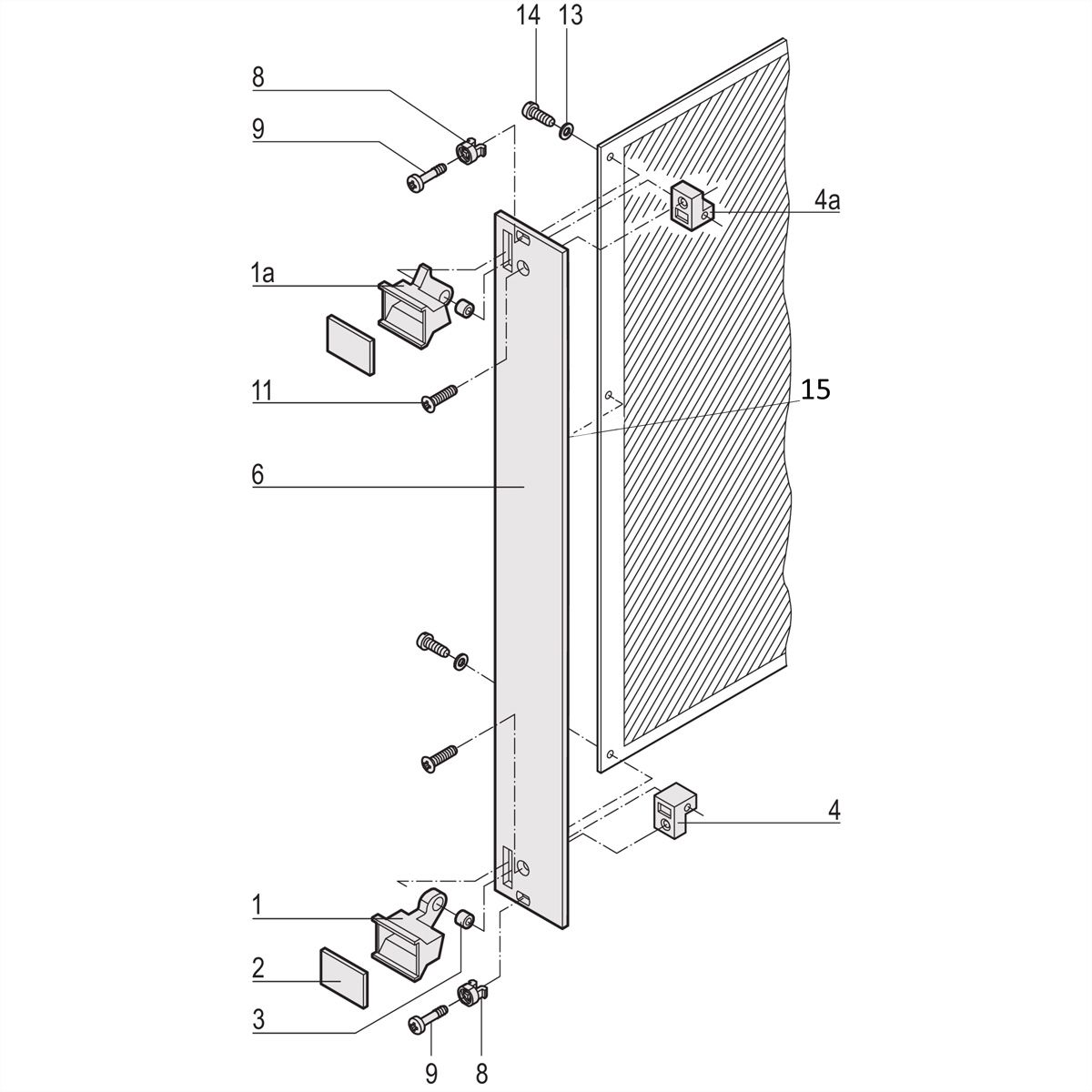 SCHROFF Steckbaugruppen mit Aushebegriff in Trapezform - Frontplatte ungeschirmt - STECKBAUGRUPPE 6HE 4TE EL/C