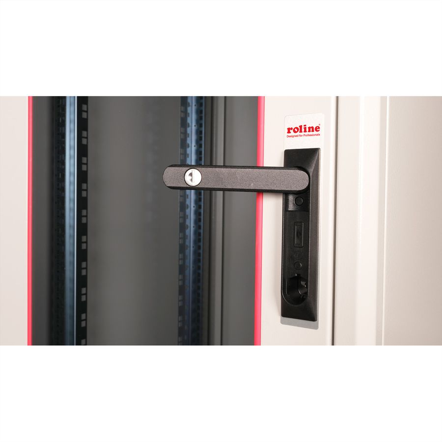 ROLINE 19" Baie réseau Basic 22U, 600x600 LxP Porte verre gris