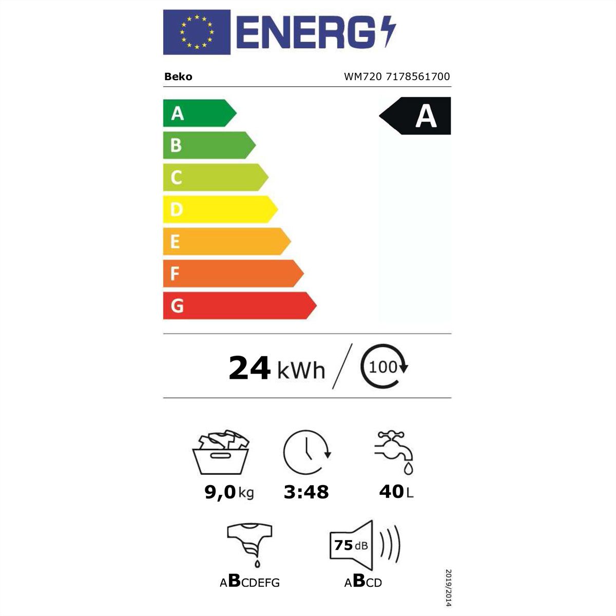 Beko lave-linge WM720
