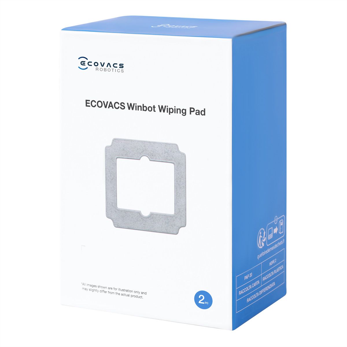 Ecovacs lingettes de nettoyage, pour Winbot Mini
