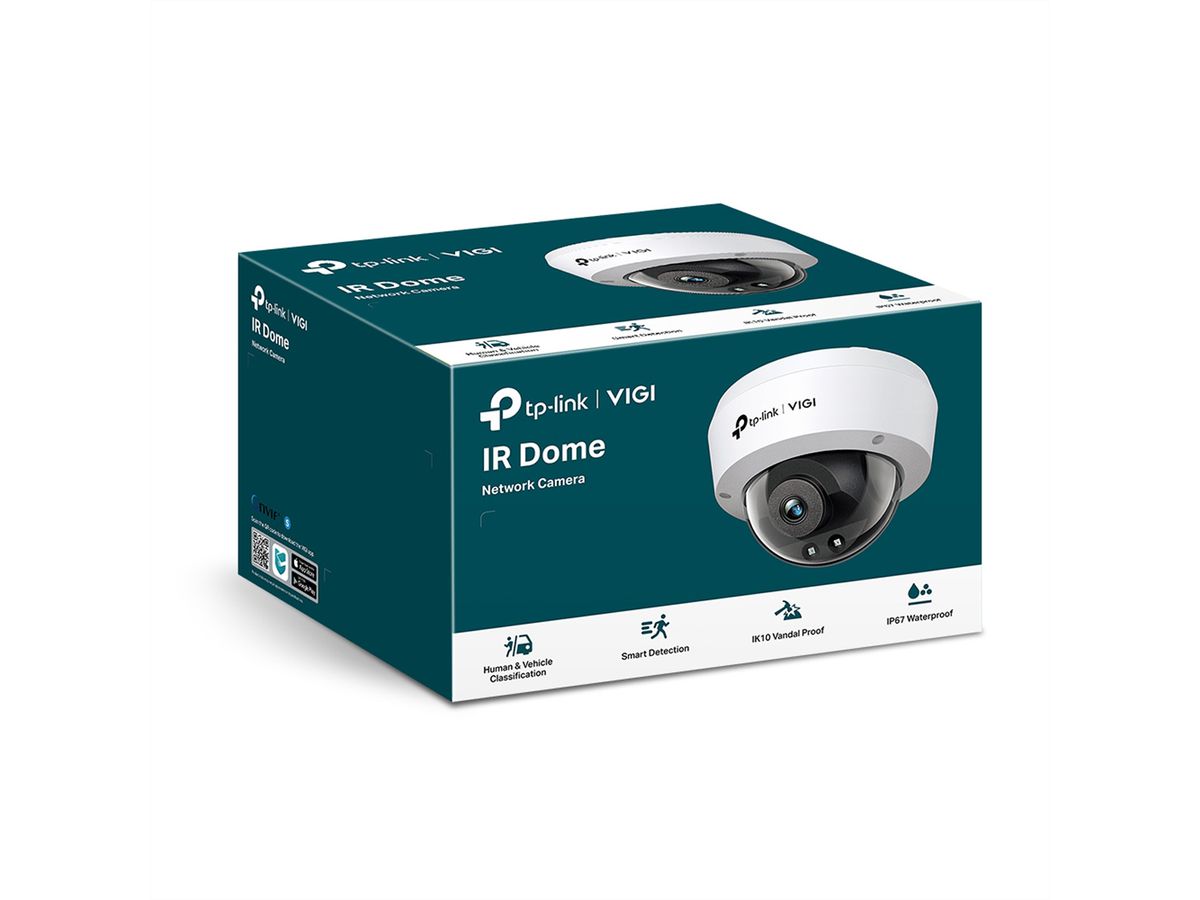 TP-Link VIGI C240I(4mm) Dome-Caméra 4 MP, 75.1°, IR-LED 30m