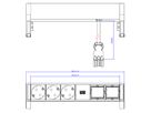 BACHMANN DESK2 3x contact de protection 2x ABD GST18, blanc