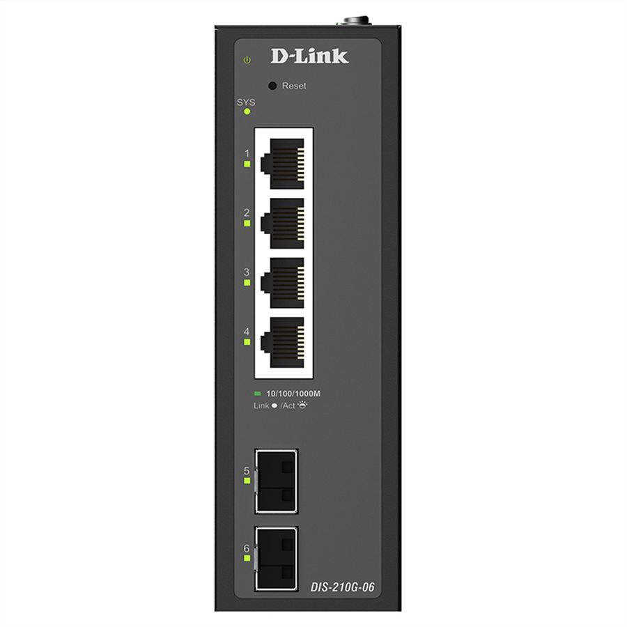 D-Link DIS-210G-06 Switch 6 ports, Smart Managed Gigabit industriel