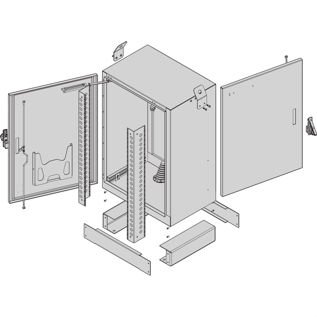 SCHROFF COM FTTX 1200H800B600T 2TUER