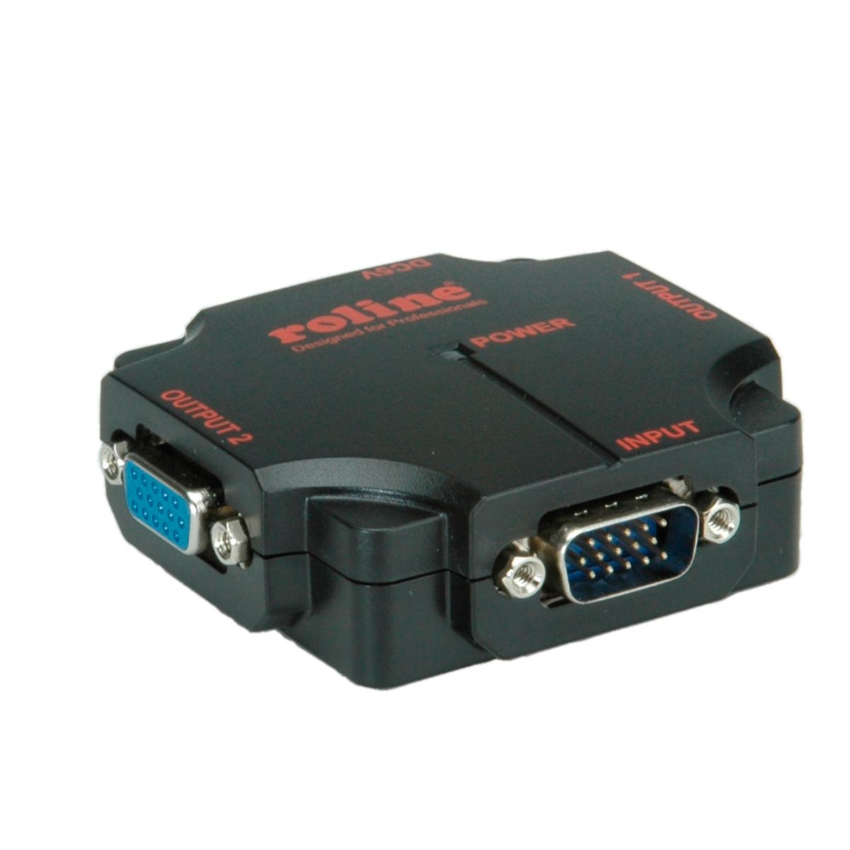 ROLINE Distributeur vidéo VGA, haute résolution, 450 MHz, 2x