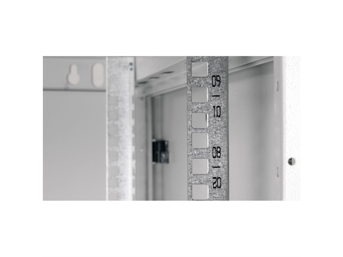 ROLINE 19-Zoll Wandgehäuse Basic Plus 9HE, 600x600 BxT grau