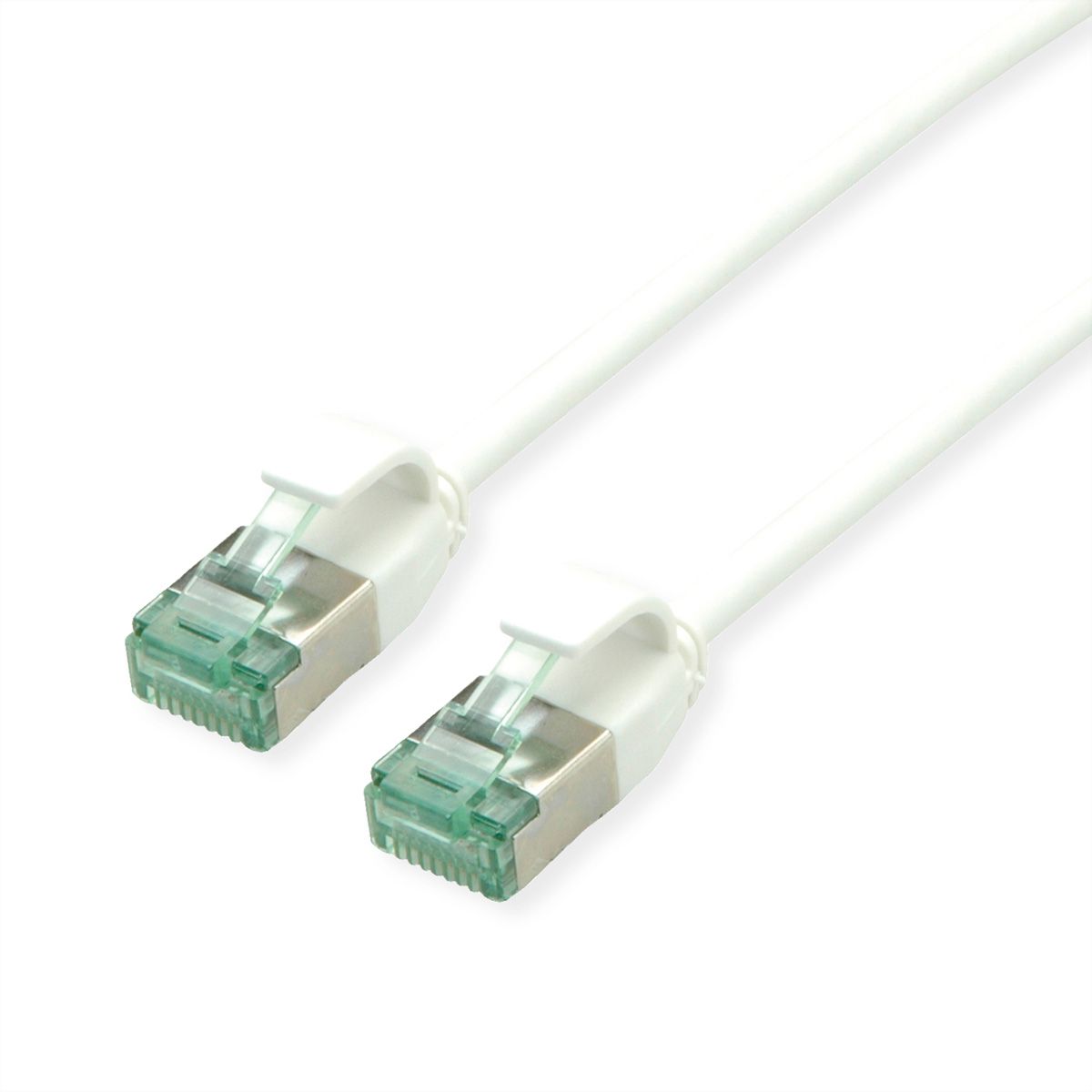 ROLINE RM Cordon DataCenter U/FTP Cat.6A (Classe EA), slim, blanc, 5 m