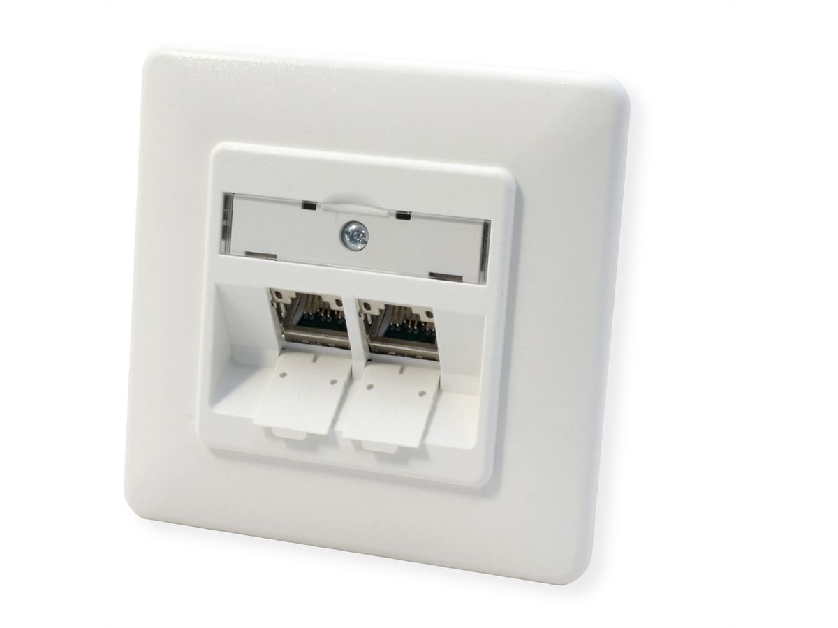 BTR Prise encastrable BC module 2 ports E-DAT, Cat.6 (Classe E)