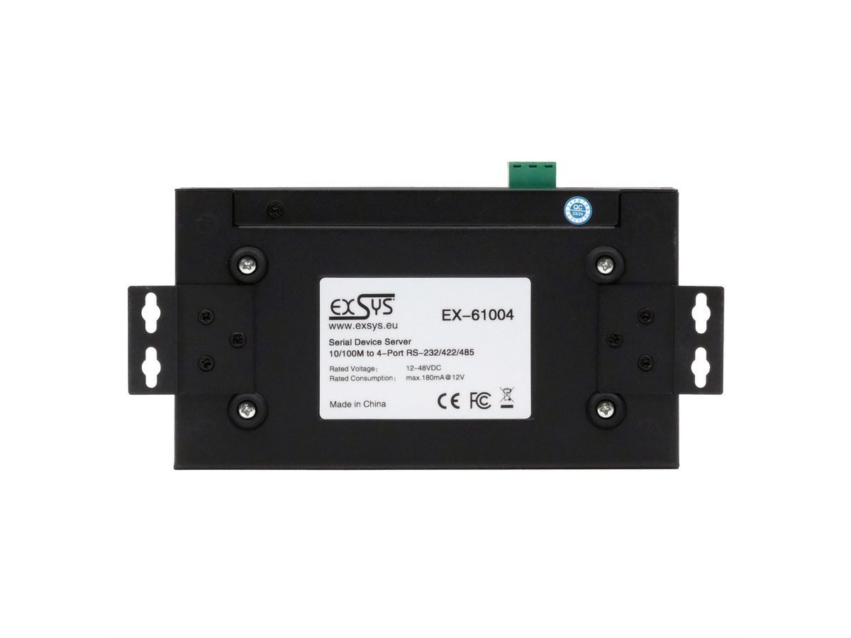 EXSYS EX-61004 Ethernet zu 4 x Seriell RS-232/422/485