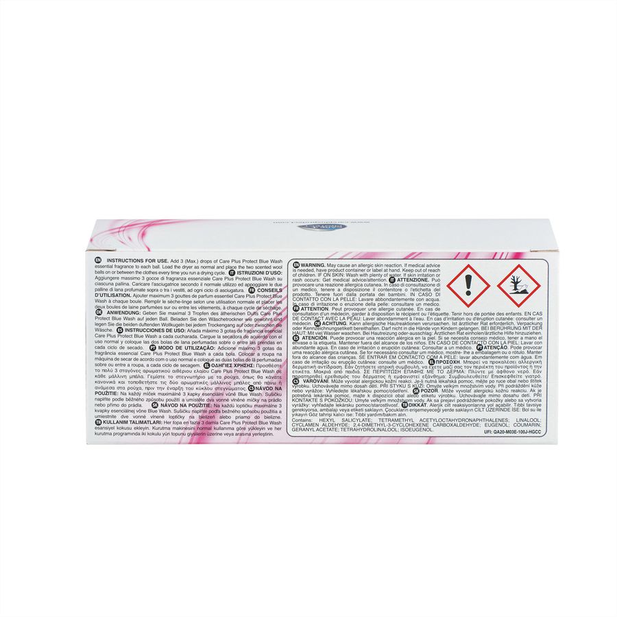 Care+ Protect Trocknerbälle aus Wolle , verkürzt die Trocknungszeit, 10ml Duftöl