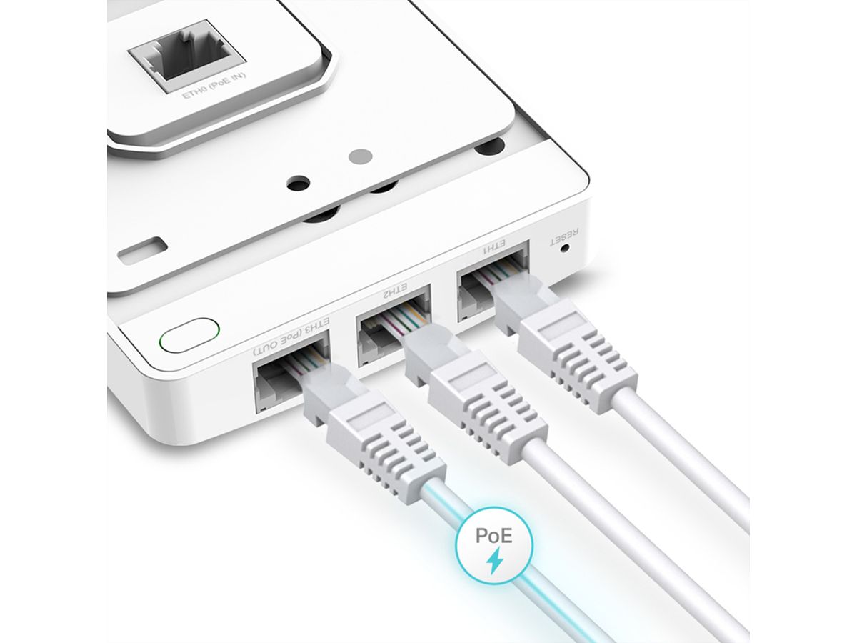 TP-Link Access Point EAP235-Wall, 1× Gigabit RJ45 Port