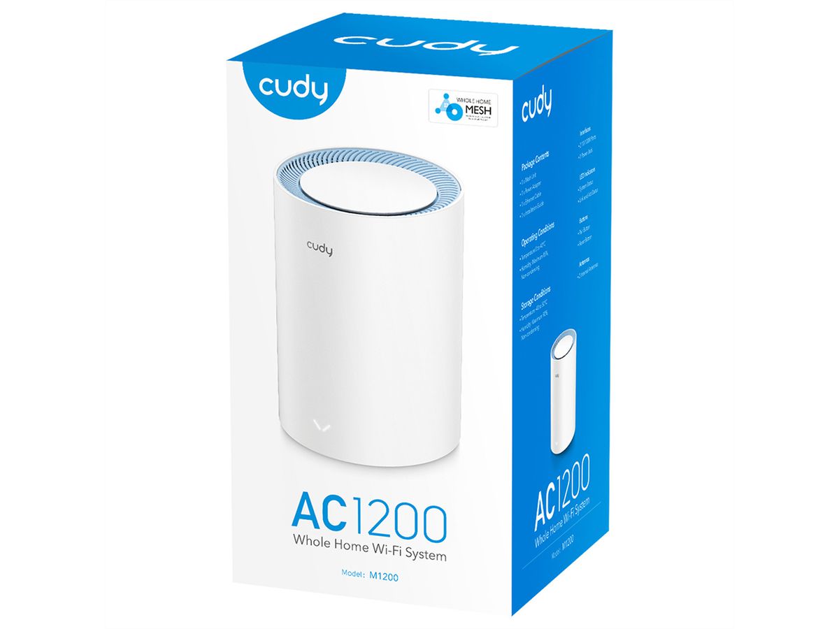 CUDY M1200 AC1200 Wi-Fi Mesh Solution 1er-Pack