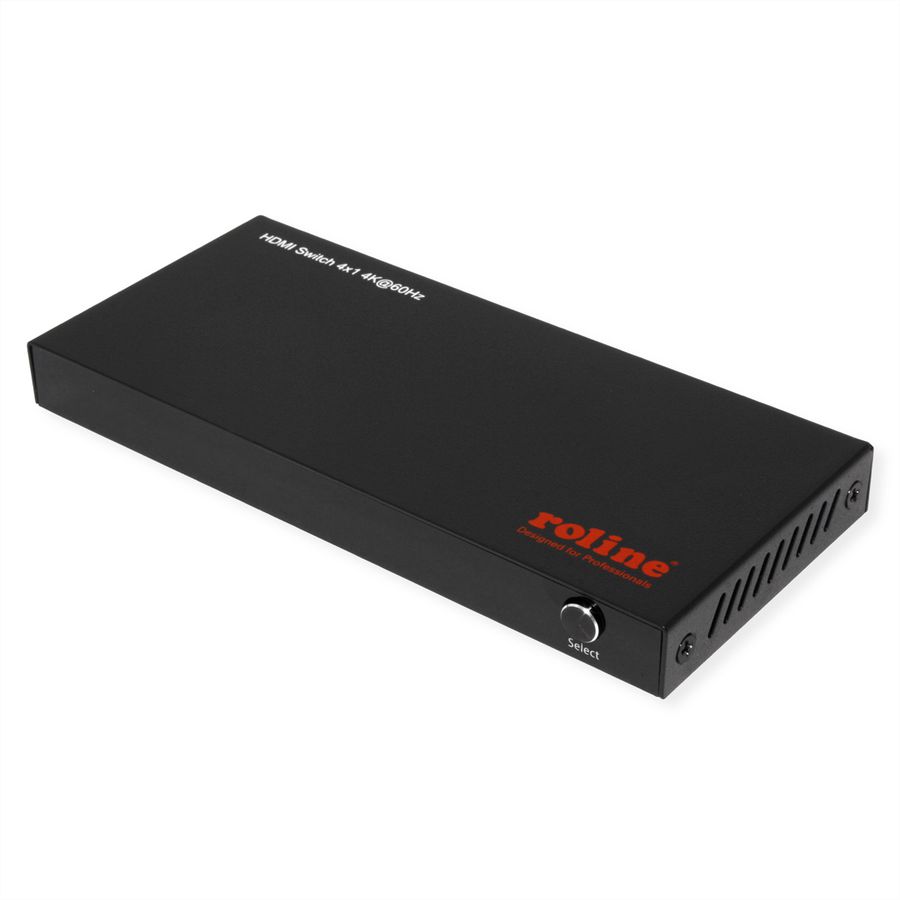 ROLINE 4K HDMI Switch, 4-fach, mit Fernbedienung