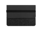 T’nB Notebook-Hülle 13–14" Eco Leder, Filz schwarz/grau
