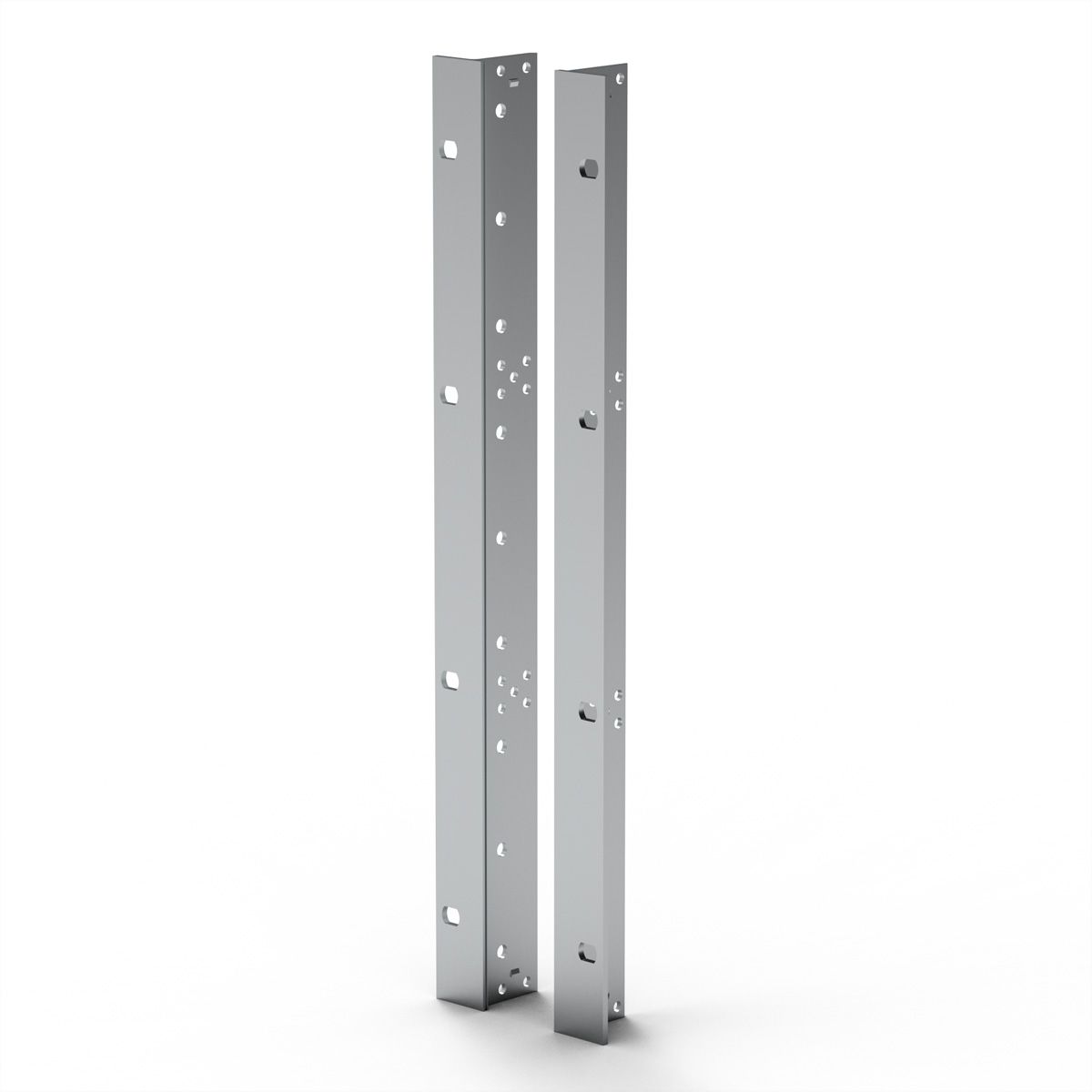 SCHROFF 19''-Winkel Typ F ohne Grifflöcher für Edelstahldichtung - 19"WINKEL 9HE O.GR. 2STK
