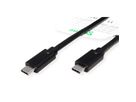ROLINE GREEN USB 3.2 Gen 2x2 Kabel, C-C, ST/ST, 4K UHD-1, 20Gbit/s, Emark, 100W, schwarz, 1 m