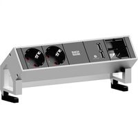 BACHMANN DESK2 2x contact de protection 1x chargeur USB 1x ABD GST18, blanc