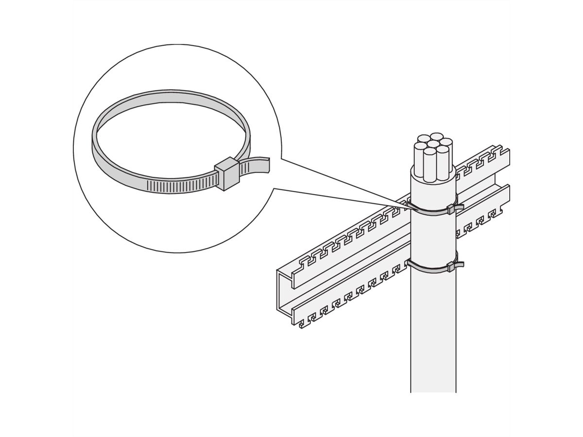 Attache-câbles SCHROFF, 360L 5W