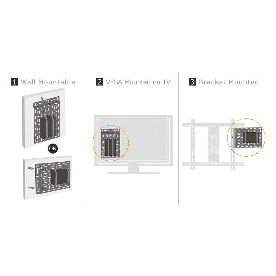 ROLINE Media-Player Halterung, gross (340 x 224 mm), bis 5 kg