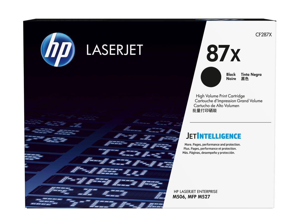HP 87X toner LaserJet noir grande capacité authentique