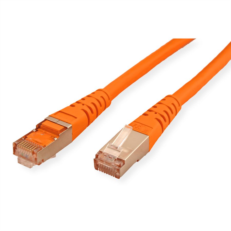 Cordon ROLINE Cat.6 (Classe E) S/FTP (PiMF), orange, 20 m