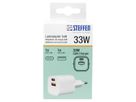 Steffen Adaptateur de charge GaN 33W, 1xUSB-A + 1xUSB-C max. 3,6A blanc
