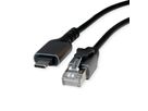 VALUE USB 3.2 Gen 2 Typ C zu Gigabit Ethernet Konverterkabel, schwarz, 2 m