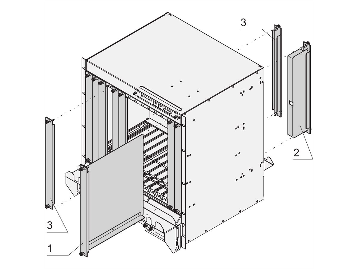 SCHROFF AdvancedTCA-Frontplatten (Blindplatten) - FPL LUFTSCH ALU 8HE 6TE ATCA