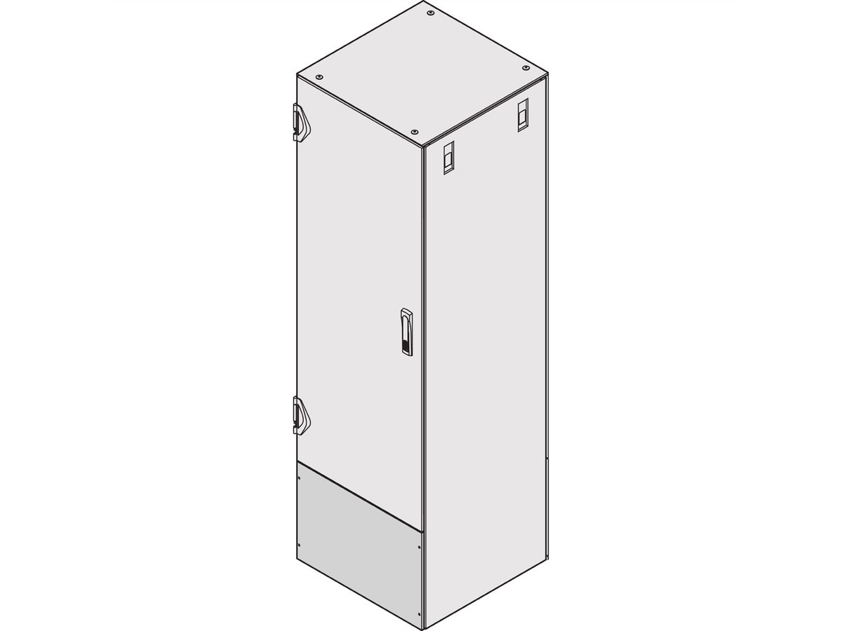 SCHROFF Porte verre + kit montage 1800x800 3 PTS