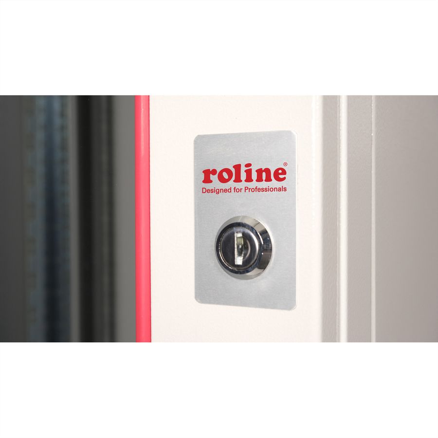 **DEMO**ROLINE 19-Zoll Wandgehäuse Pro 16 HE, 600x600 BxT zweiteilig schwenkbar grau