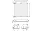 SCHROFF Frontplatten, U-Profil, schirmbar - TEILFRONTPLATTE 6HE 6TE