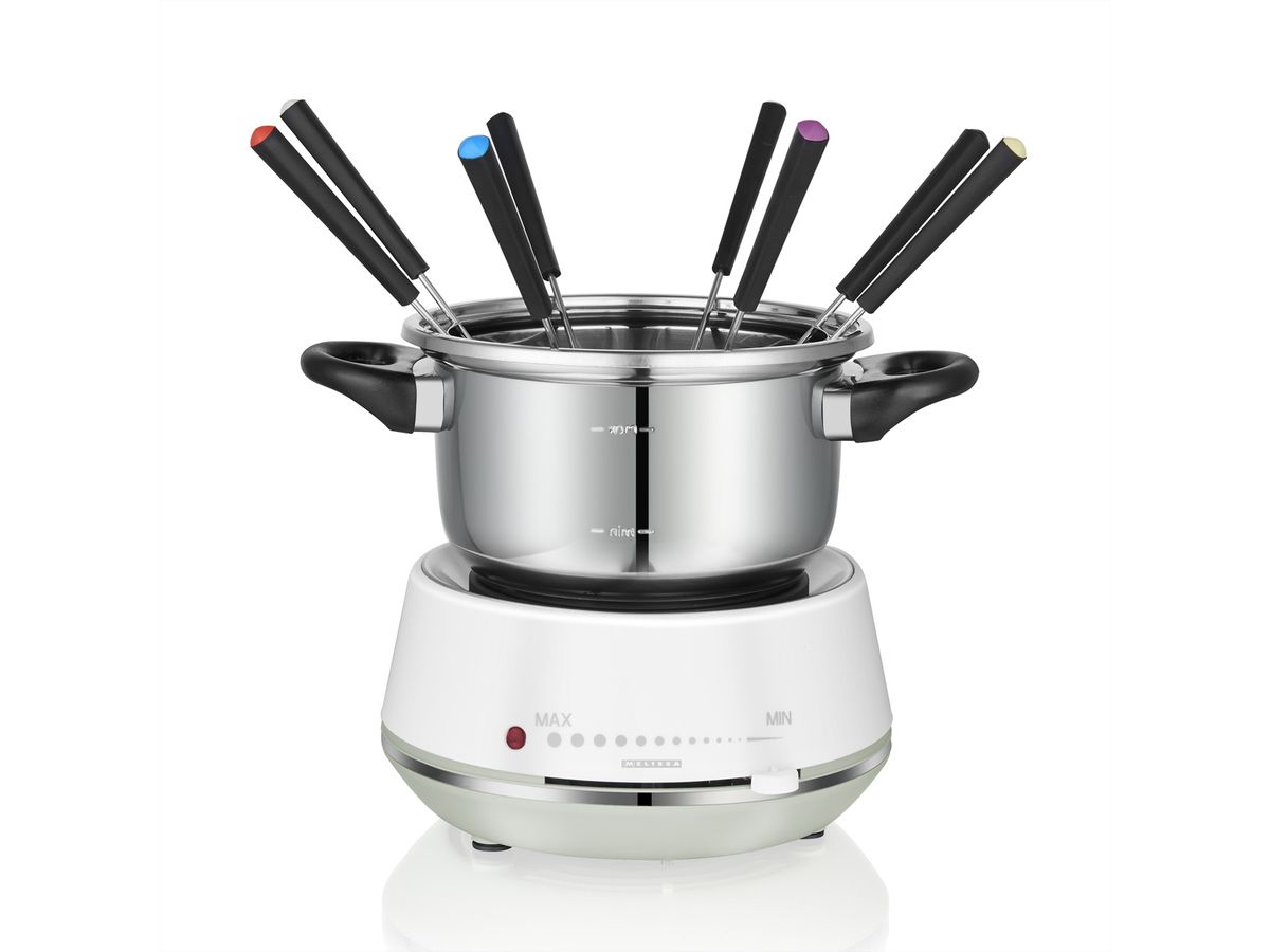 Melissa Elektrisches Fondue 16310230, weiss/ss, 1200W