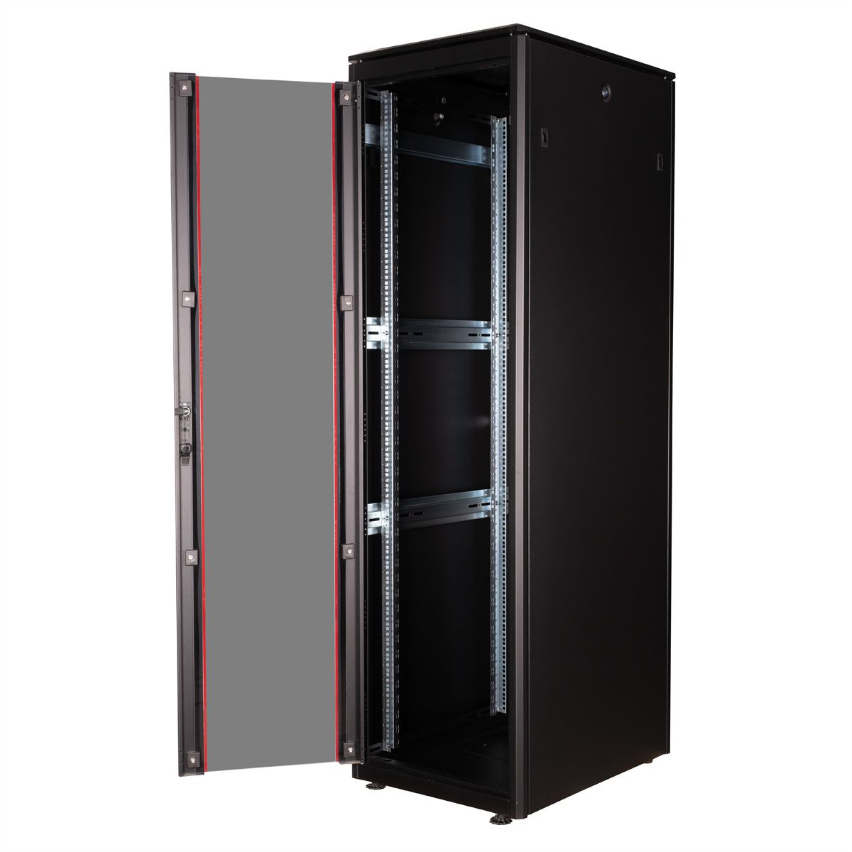 ROLINE 19-Zoll Netzwerkschrank Pro 42 HE, 600x800 BxT Glastür schwarz
